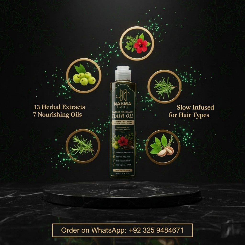 NASMA LUXE Herbal Hair Oil – 200ml - Image 4